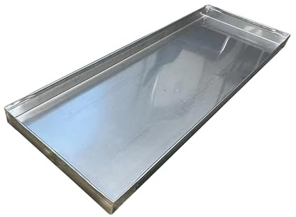 Bandeja de goteo para lavadora, bandeja de condensado de acero inoxidable con reducción de ruido para aire acondicionado, bandeja de protección contra fugas