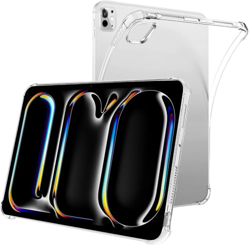 for iPad Pro 11 inch Case (M5/M4, 2025/2024), Slim and Light Case, Clear