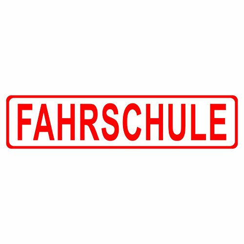 Fahrschule Auto Aufkleber Vinyl Stickers 20 x 5 cm