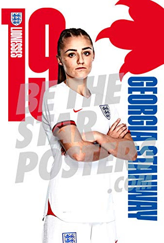 Be The Star Posters England Lionesses Georgia Stanway A3 Women's World Cup Official Licensed Football