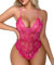 Buitifo Babydoll Lingerie Sexy Donna Body Erotico Sleepwear V profondo Completi Intimi Pizzo（pink1,XXL