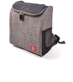 Iris Barcelona - Mochila Nevera Enjoy Life, Mochila Térmica para Llevar Comida y Bebida, Nevera Portátil Estilo Mochila para Playa, Camping, Excursión, Bolsa Térmica 10 L Negro y Gris Jaspeado