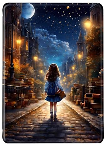 Custodia per Amazon Kindle Paperwhite 11ª Generazione 2021 Cover Pelle Silicone Flip 360° Protezione Automatici Svegliati o Sonno Funzione Magnetico Spazio Motivo Cover 6.8 174 x 125 x 8,1 mm (2)