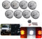 8 x 73 mm klare Linse Defender LED Licht Upgrade Kit Bernstein Blinker vorne weiß Seitenlicht hinten rot Stop Rücklicht für Land Rover Defender 90 110