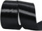 Ruban noir de 50 mm de large pour emballage cadeau, 22 m de large,Ruban de satin double face noir en tissu solide,Grand ruban décoratif épais pour travaux manuels, voiture de mariage, cadeaux