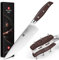XINZUO 20.3cm Couteau de Chef en Acier Inoxydable 1.4116 Allemand, Professionnel Acier à Haute Teneur en Carbone Couteaux de Cuisine, Lame Tranchante Couteau à Légumes-Red Sandalwood Poignée