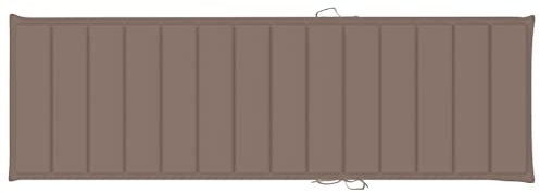INLIFE Sonnenliegen-Auflage Taupe 200x70x3 cm Stoff
