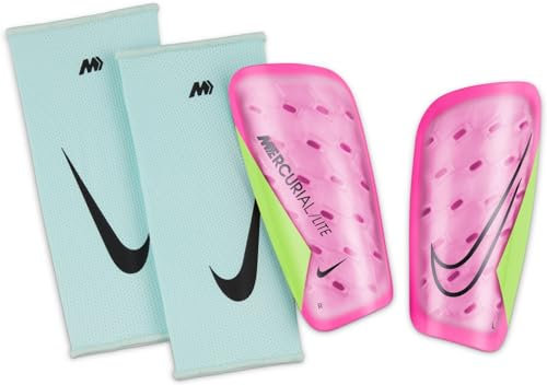 NIKE Unisex – Erwachsene NK MERC LITE-FA22 Schienbeinschoner, Pink Spell/Volt/Gridiron, XL