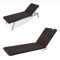 HAVE A SEAT Living - Sonnenliege Auflage Luxury | 200x60 cm - Bequeme Gartenliege Auflage, 8 cm Dick - Waschbar bis 95°C, Orthopädisch, Wetterfest - Made in Germany (200x60 cm, Braun)