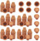 Yishang Lot de 100 mini pots en terre cuite avec trous de drainage – 3 cm pour plantes succulentes, pots en argile pour intérieur et extérieur, loisirs créatifs, cadeaux de mariage