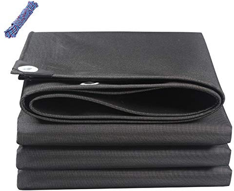 OKUOKA 5X7m Bâche Épaissir Imperméable Écran Solaire Tissu Imperméable Extérieur Camion Imperméable À l'eau Carport Toit Ombre Tissu Bâche (Taille: 16.4X19.6ft / 5X6m)