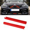 TTCR-II 2PCS Frontgrill Einsatz,Streifen Kühlergrill Einsätze Zierleiste, Kompatibel mit BMW 2er 5er 6er 7er X1 X2, F10 F11 F12 F13 F01 F02 F03 F04 F07 F39 F45 F46 F48 Grill Streifen（Rot）