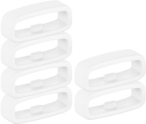 Chofit Anelli di Sicurezza di Ricambio compatibili con Garmin Venu Sq 2/Venu 2 Plus/epix PRO 42 mm/Approach S70 42 mm Connettore in Silicone Keepers 20 mm Anello di Fissaggio Titolari (Bianco)