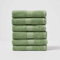 Homescapes 6er Set Flauschiges Premium Frottee Handtuch ca. 50 x 90 cm aus 100% Türkischer Baumwolle, Grün