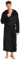 North Bund Herren Bademantel Morgenmantel Flanell Nachtwäsche Frottee Flauschig Lang Edler Weicher Kimono Mit Kapuze Mikrofaser Farb- Größenauswahl Schwarz 2XL/3XL
