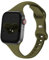 Slim Thin Band Compatible with Apple Watch 38mm 40mm 41mm 42mm 44mm 45mm 46mm 49mm, Replacement Silicone Sport Strap Wristbands for iWatch Series 9/8/7/6/5/4/3/2/1 Ultra/2 SE Women Men,Olive Green