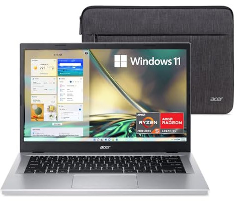 Acer Aspire 3 A315-24PT-R0UX - Portatile sottile | Display touch IPS Full HD da 15,6 pollici | Processore AMD Ryzen 5 7520U Quad-Core | Grafica AMD Radeon | LPDDR5 da 16 GB | SSD NVMe 512