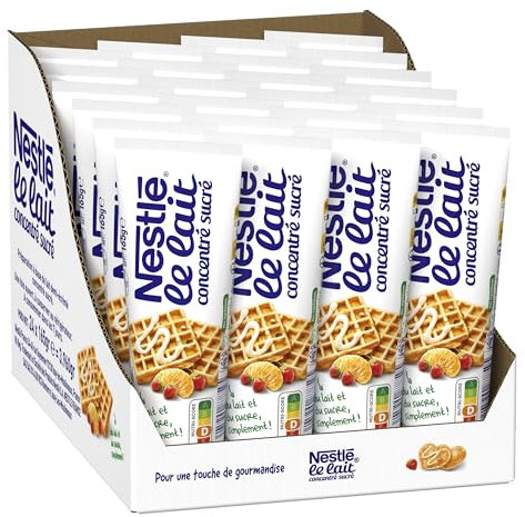Nestlé Le Lait Concentré Sucré - Tube de 165g - Lot de 24 Tubes