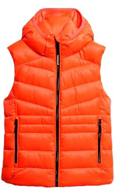 Superdry Damen Fuji Steppweste mit Kapuze