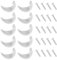 OTOTEC 10 Sets Möbelgriffe 32mm Achsabstand Schrankgriffe Vintage Mattsilberne Griffe für Schrank Schublade Einrichtung Dekoration Küche (mit Schrauben)