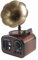 Aiwjeakh 1 Stück Spieluhr Phonograph Vintage Retro Klassisches Grammophon Spieluhr Tisch Schreibtisch Dekoration