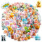 lafomukea 100 Stück Aufkleber Kinder, Cute Animal Sticker Set, Wasserfeste Tier Stickers für Gepäck, Sammelalbum, Water Bottle, Kühlschränke, Skateboard, Scrapbook, Laptop