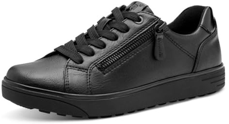 Jana Damen Sneaker flach mit Reißverschluss Vegan