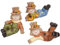 Valery Madelyn 3er Vogelscheuche Figuren Dekor für Herbstdeko,7cm Herbst Vogelscheuchen für Innen Tisch und Gartendeko,Geschenk für Thanksgiving Halloween
