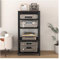 HiFi Racks Stereo-Ständer auf Rädern mit höhenverstellbarem Regal, 4 5 Ebenen, Audio/Video-Komponentenschrank für Wohnzimmer/Büro, (B 55 cm)
