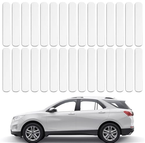 PATIKIL Bumper Guard Strip, 30 Pcs 0.14Inch Anti-Collision Patch Anti-Scratch Rear Bumper Protector Trim Self Adhesive Car Side Door Edge Sticker for SUV Pickup Truck, Clear