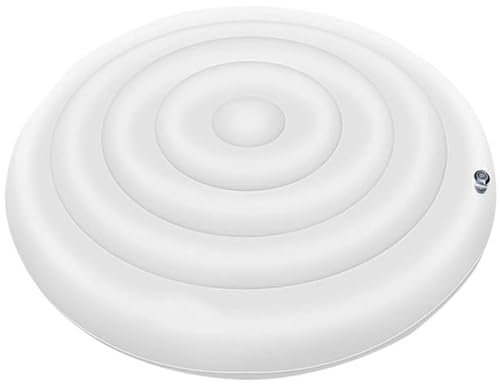 Veesper Couvercle de Spa à Baignoire Gonflable de 65 Pouces avec Une soupape Facile d'inflation et déflation, Conception résistante aux UV imperméable du Vent pour l'extérieur, Piscine, Spa