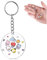 Rond Acrylique Porte-clés, Cute Cartoon Kpop Motif Porte-Clés Accessoires Pendentif,Enfants Clé Pendentif,pour Clés Portefeuilles Sacs à Dos Sacs à Main Téléphones Portables,Mignon Keychain