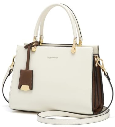 Cnoles Elegante Leder Damen Handtaschen Top-Handle Satchel mit Schulterriemen Modische Einkaufstaschen für Damen