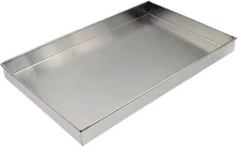 WAMJ AQDY Bandeja Multiusos de Acero Inoxidable, Bandeja para Lavadora, Fácil de Limpiar, Protección contra Fugas de Agua en Lavadoras(80x60x4cm(31.5x23.6x1.6in))