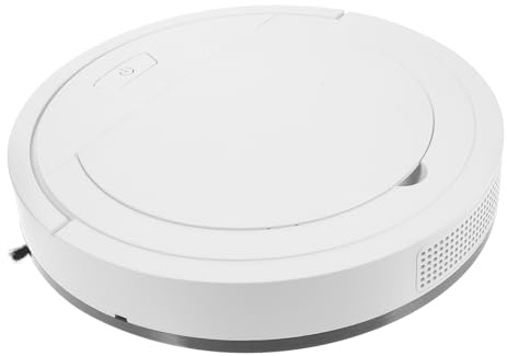 Alipis Robot Limpiador de Pisos USB Inteligente con Fregado y Succión Máquina Práctica y Segura para Hogar Fácil Uso para Adultos y Color Blanco