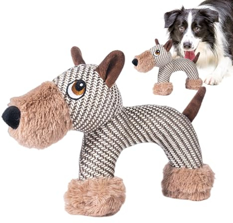 Quietschendes Hundespielzeug – Zahnreinigung, Kauer für Welpen, Plüschspielzeug für Hunde | weiches Spielzeug für Hunde, für Haustiere, Outdoor, Indoor, Weihnachten, Geburtstag,