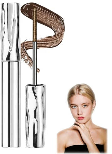 Iron Wand Mascara Brown, 2026 New Waterproof 3D Curling Eyelash Iron Strong Mascara,False Lash Effect,Smudge-Proof, Thick,Long Lasting, No Flaking, No Clumping