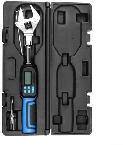 Llave dinamométrica digital con rango ajustable de 6,8 a 135 Nm, ajustable y reemplazable