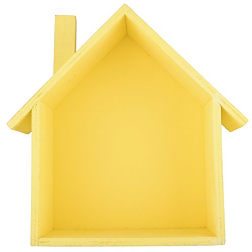 Gelbe Wand Hängekoffer Box Aufbewahrung Basteln Dekoration Holzhaus Formregal Display