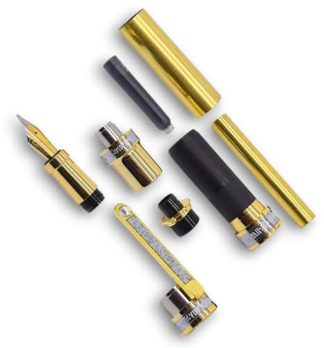 Pen Turning Hawaiian Love Fountain Pen Kit TY-FP12-GC Gold & Chrome Plating by tyzacktools