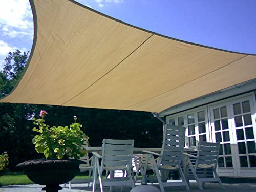FRASCHETTI Vela OMBREGGIANTE Quadrata 3x3 Verde - Giardino Telo Copertura Tenda