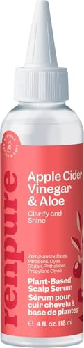Plant-Based Scalp Serum, Apple Cider Vinegar & Aloe, 4 fl oz (118 ml), Renpure