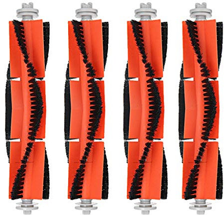 95sCloud 4 Stück Teppich-Bürstenrolle für Xiaomi Mijia 1S/Roborock T65 Vacuum Cleaner Buerstenwalze Ersatz Bürstenrolle Rolling Zubehör Brush Bürste Zubehör