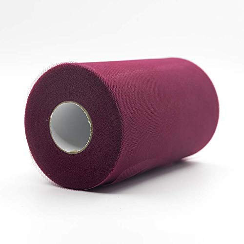 WILLBAN Rouleau de tulle en organza pour décoration de mariage, fête prénatale, 15 cm, décoration de fête et événements, fiançailles, vin