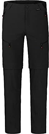 Bergson LEBIKO Zipp-Off | Herren Wanderhose, robust, elastisch, Black [900], 118 - Herren