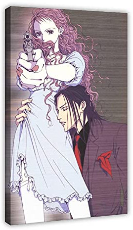 HUANGCHOU Anime-Poster Nana Osaki 18 Leinwand Poster Schlafzimmer Dekor Sport Landschaft Büro Zimmer Dekor Geschenk 50 x 75 cm Rahmen: