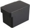 YAMAZAKI 5612 TOWER Pet Food Container (3,5 kg), black, ABS Resin/Silicone, 30 x 19.7 x 19.2 cm