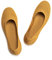 Frank Mully Ballerines Plates à Enfiler en Tricot pour Femme - Escarpins à Bout Rond, Jaune, 41 EU