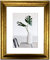 myposterframe Bilderrahmen Echtholz 70 x 100 cm Dysnomia – Edler Barockrahmen für Bilder, Photos & Gemälde – Hoch- & Querformat möglich – Gold Antik