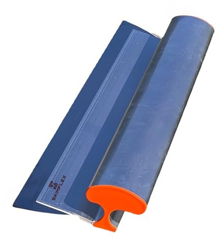 Skimming Spatula by Skimflex – Ultraflex 550mm 22 Flexible Plastering Tool Set for Drywall | Filling Knife, Blade Scraper & Trowel Set for Smooth Finish | Pole Compatible Stainless Steel Blade